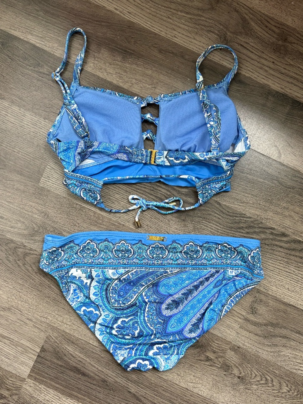 Ralph Lauren | Bikini Set | Blue Paisley | US4 - Picture 2 of 5